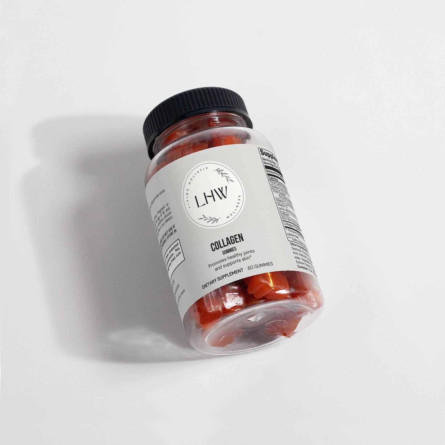 Wellness Collagen Gummies l Biotin 2500mcg l The Hair Skin and Nails Vitamin l 60 Count