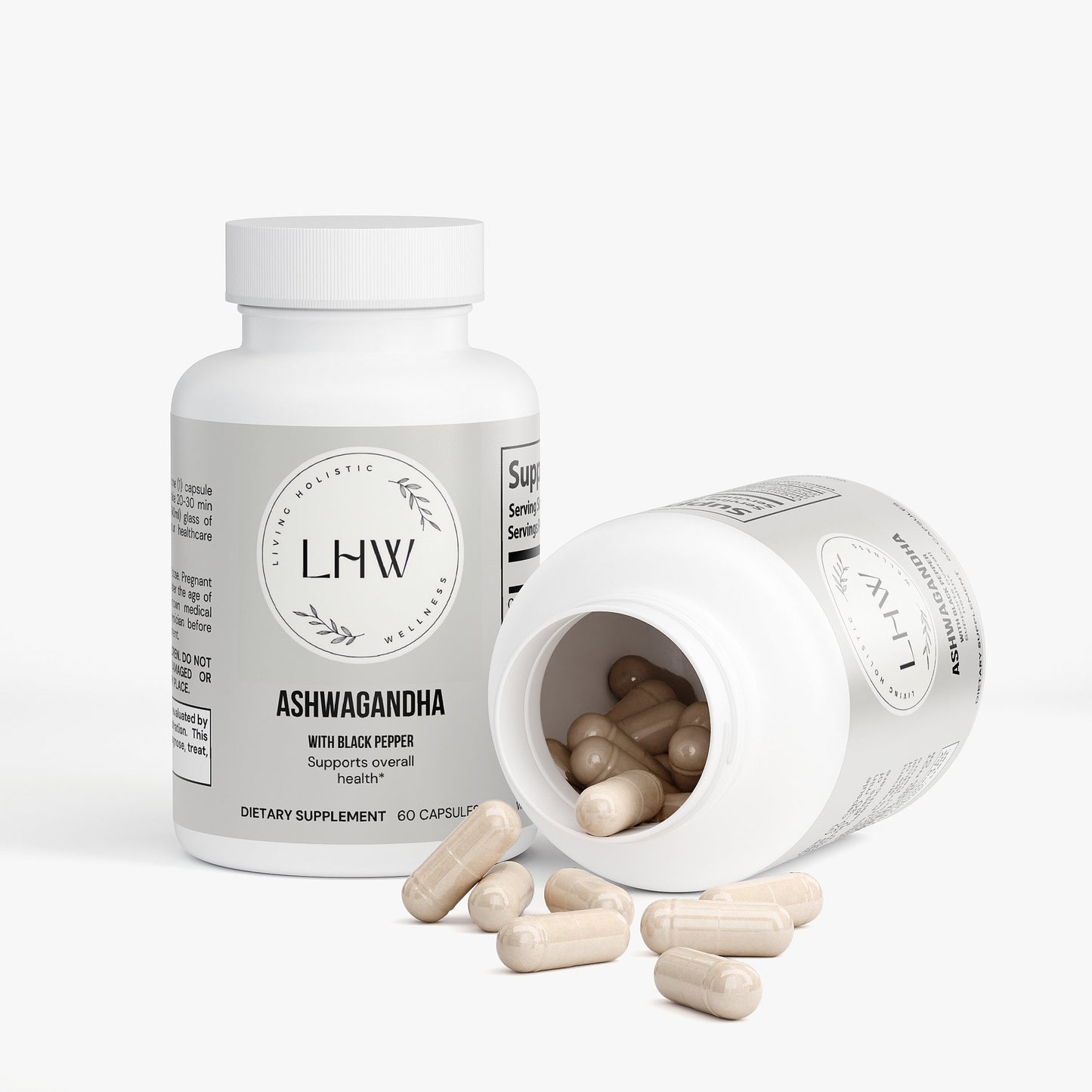 Organic Ashwagandha with black pepper-30 day supply